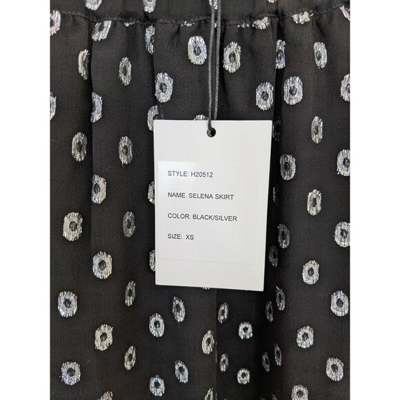 Generation Love Selena Skirt Midi Silk Metallic Elastic Waist Pull On Witchy XS - Picture 6 of 8